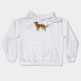 Dog - Silken Windhound - Red Kids Hoodie